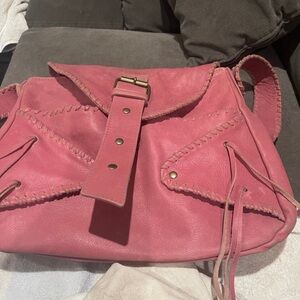 Aaneta Pink Leather Bag